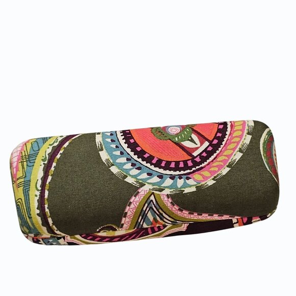 Vera Bradley Clamshell Sunglasses Case Hard Shell HEIRLOOM PAISLEY Retired - Picture 2 of 5